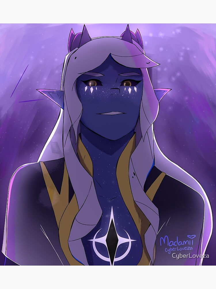 Starry Elf Aaravos Poster The Dragon Prince Poster Shower Curtain - Image 2