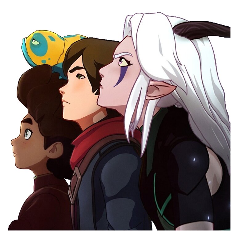 The Dragon Prince Rayla Callum And Ezran Tote Bag - Image 2