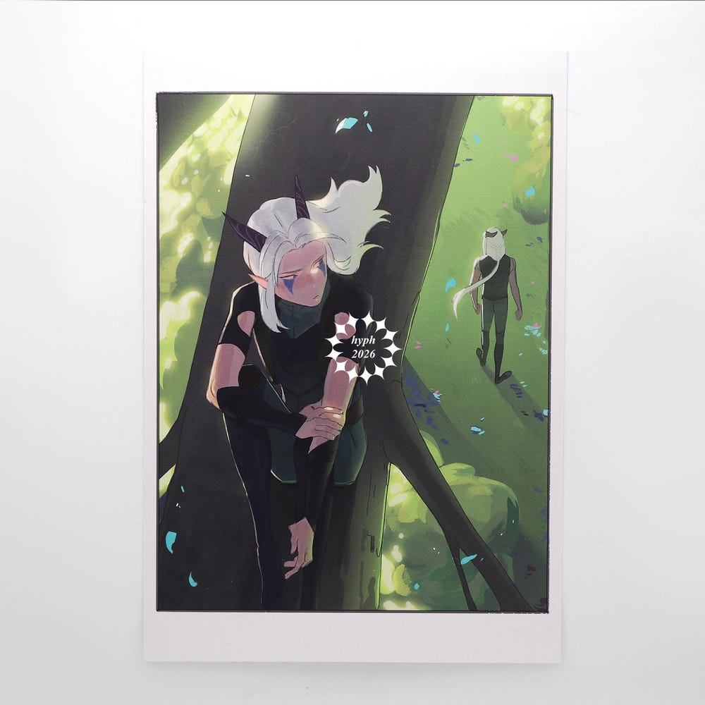 The Dragon Prince, Rayla + Runaan Wall Art