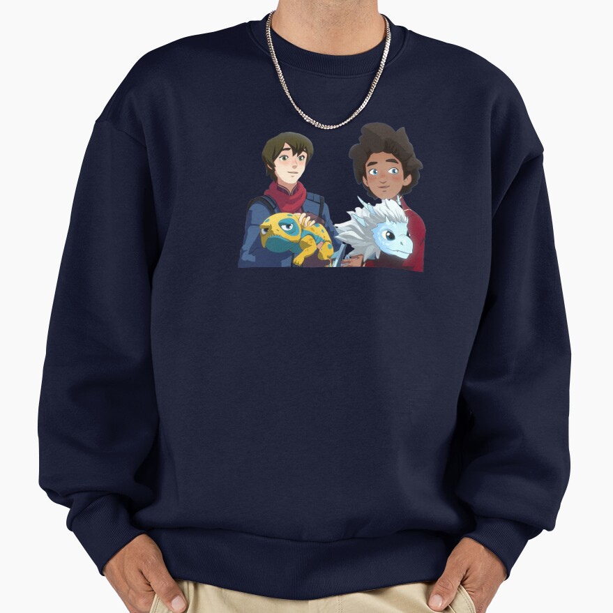 The Dragon Prince Ezran And Callum With Bait And Zym Sweatshirt - Image 5