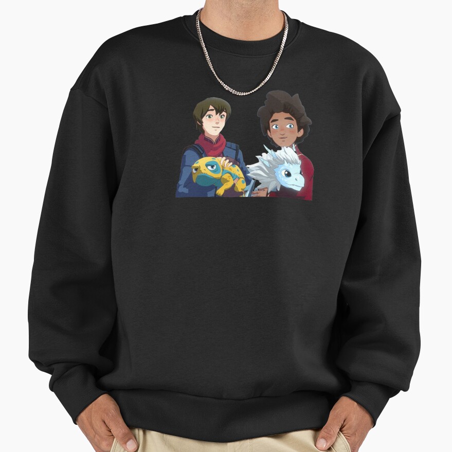 The Dragon Prince Ezran And Callum With Bait And Zym Sweatshirt - Image 3