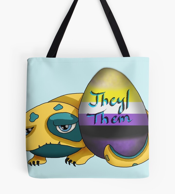 Bait They Them Version 3 Tote Bag
