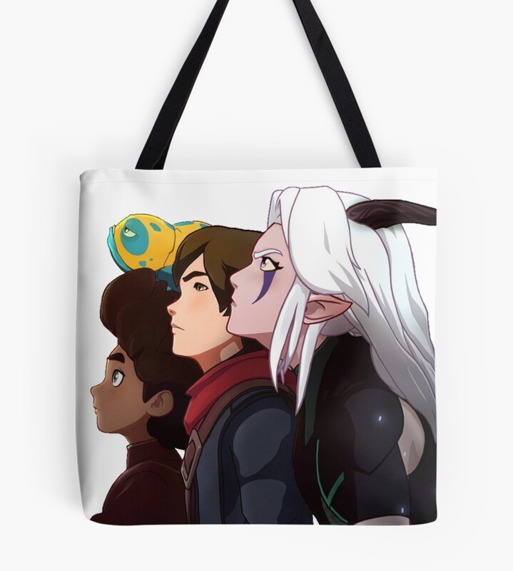 The Dragon Prince Rayla Callum And Ezran Tote Bag