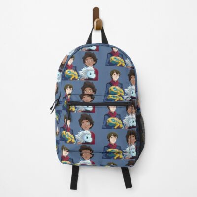 The Dragon Prince Ezran And Callum With Bait And Zym Backpack
