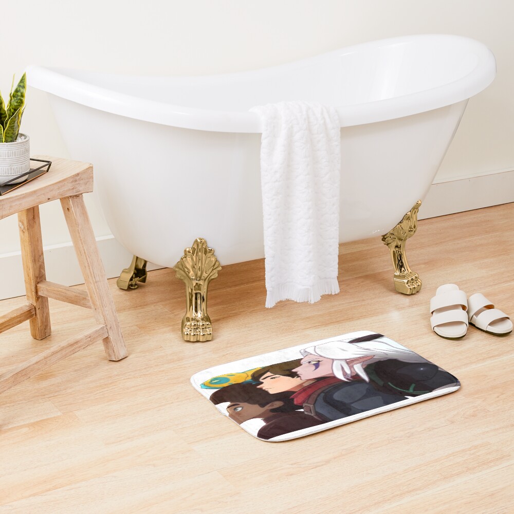The Dragon Prince Rayla Callum And Ezran Bath Mat - Image 2