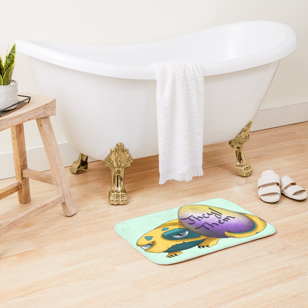 Bait They Them Version 2 Bath Mat - Image 2