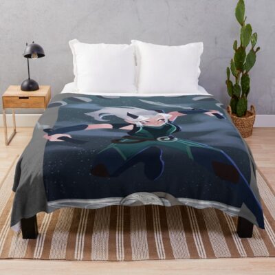 Rayla Moonshadow Fighter Throw Blanket