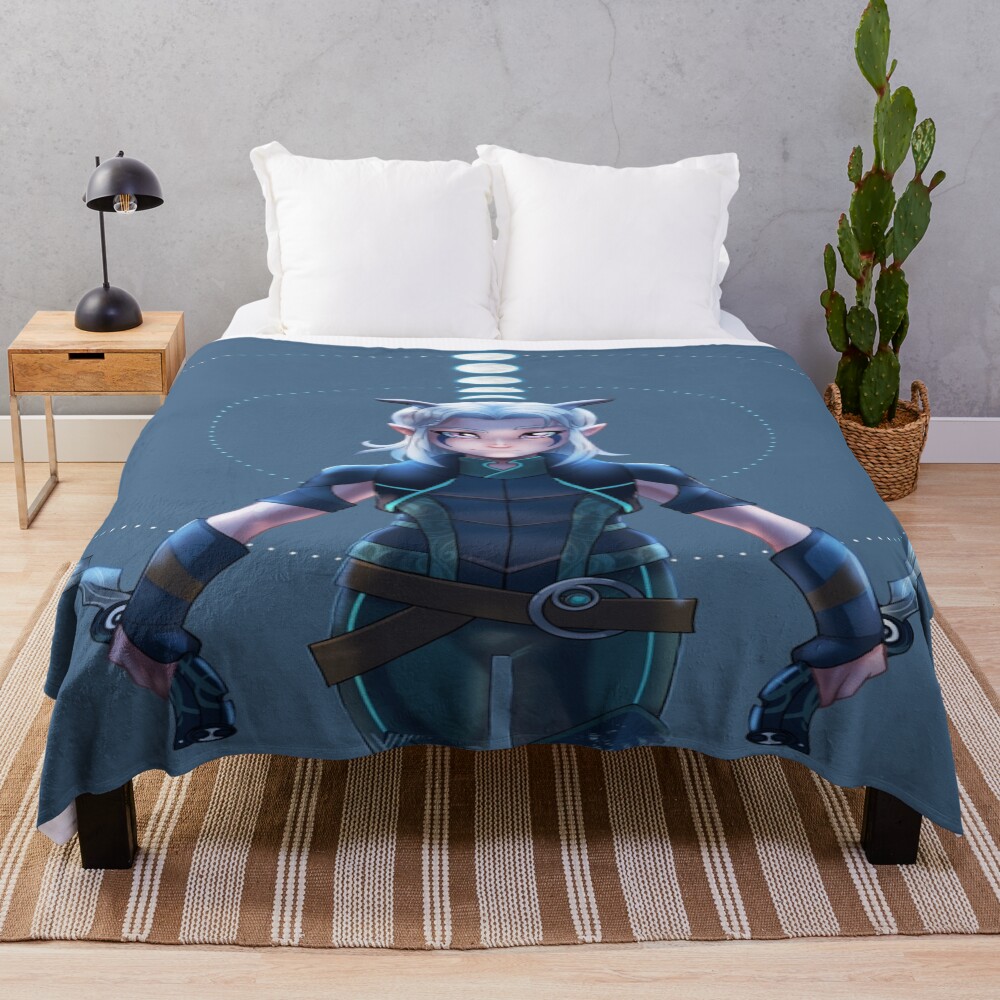 Rayla Moonshadow Elf Throw Blanket