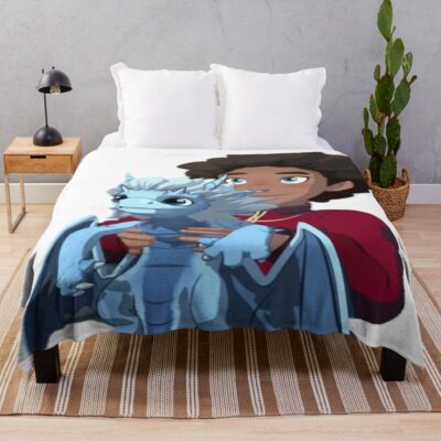 Ezran And The Dragon Prince The Dragon Prince Throw Blanket
