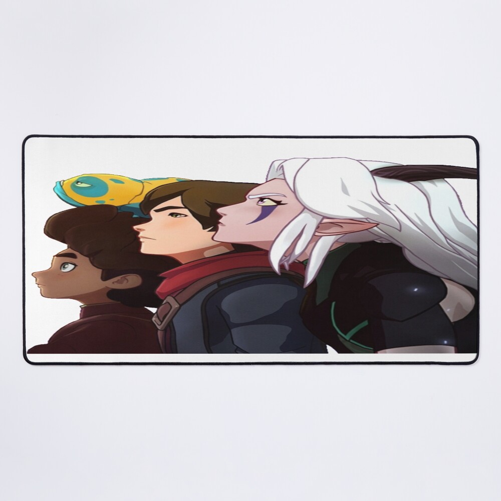 The Dragon Prince Rayla Callum And Ezran Mouse Pad
