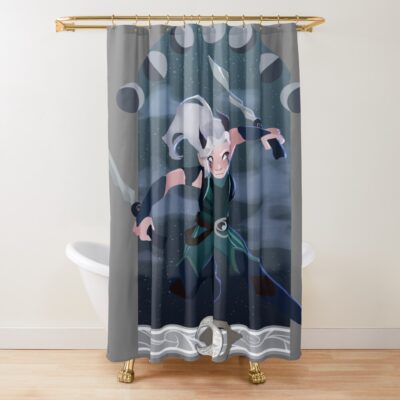 Rayla Moonshadow Fighter Shower Curtain