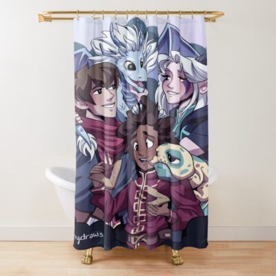 Dragon Family Shower Curtain