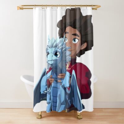 Ezran And The Dragon Prince The Dragon Prince Shower Curtain