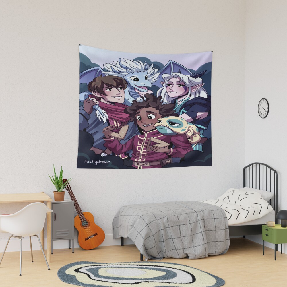 Dragon Family Tapestry