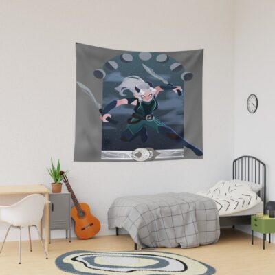 Rayla Moonshadow Fighter Tapestry