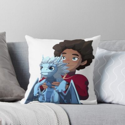 Ezran And The Dragon Prince The Dragon Prince Throw Pillow