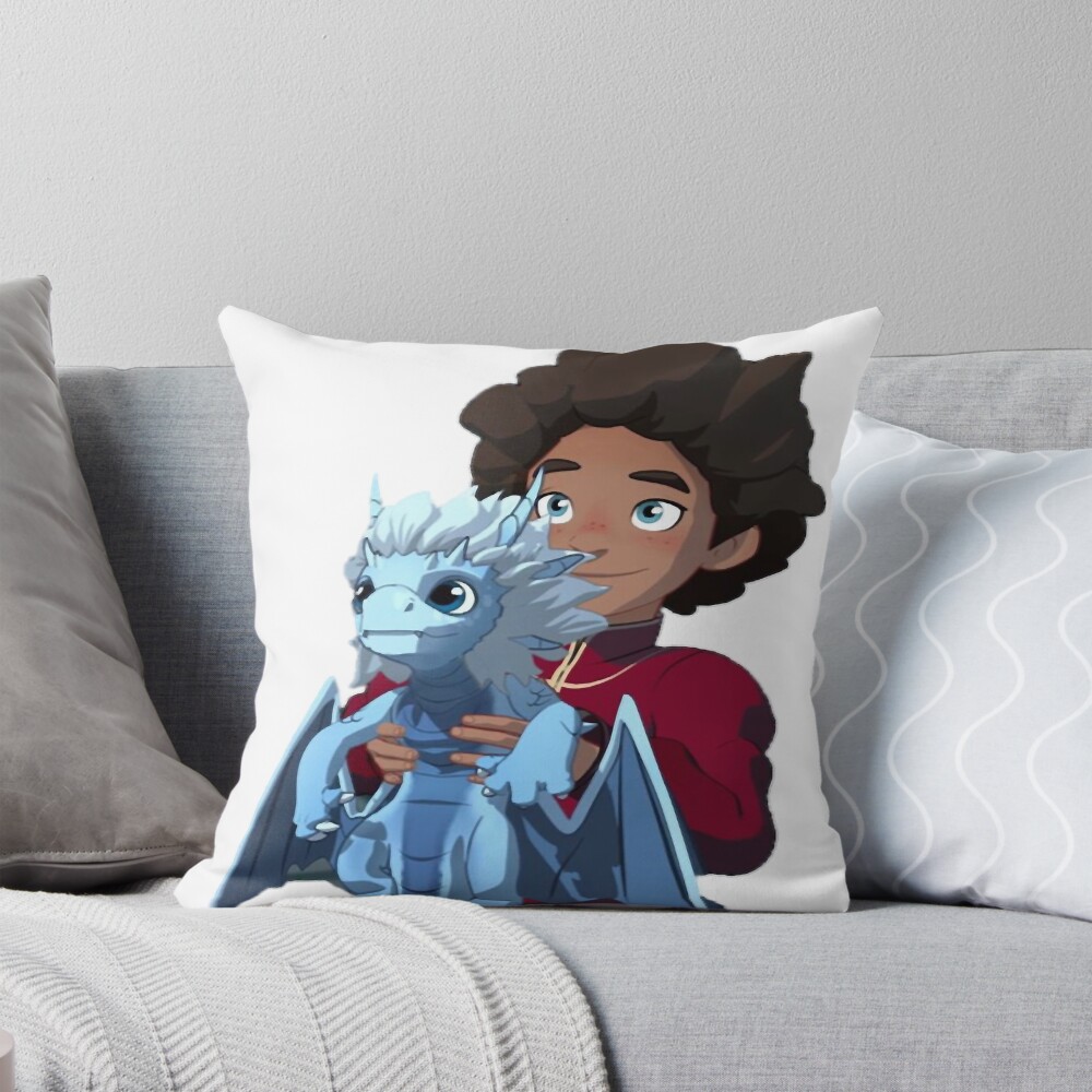 Ezran And The Dragon Prince The Dragon Prince Throw Pillow